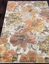 Круглый ковер с цветами МАТРИКС 989806 6260 V