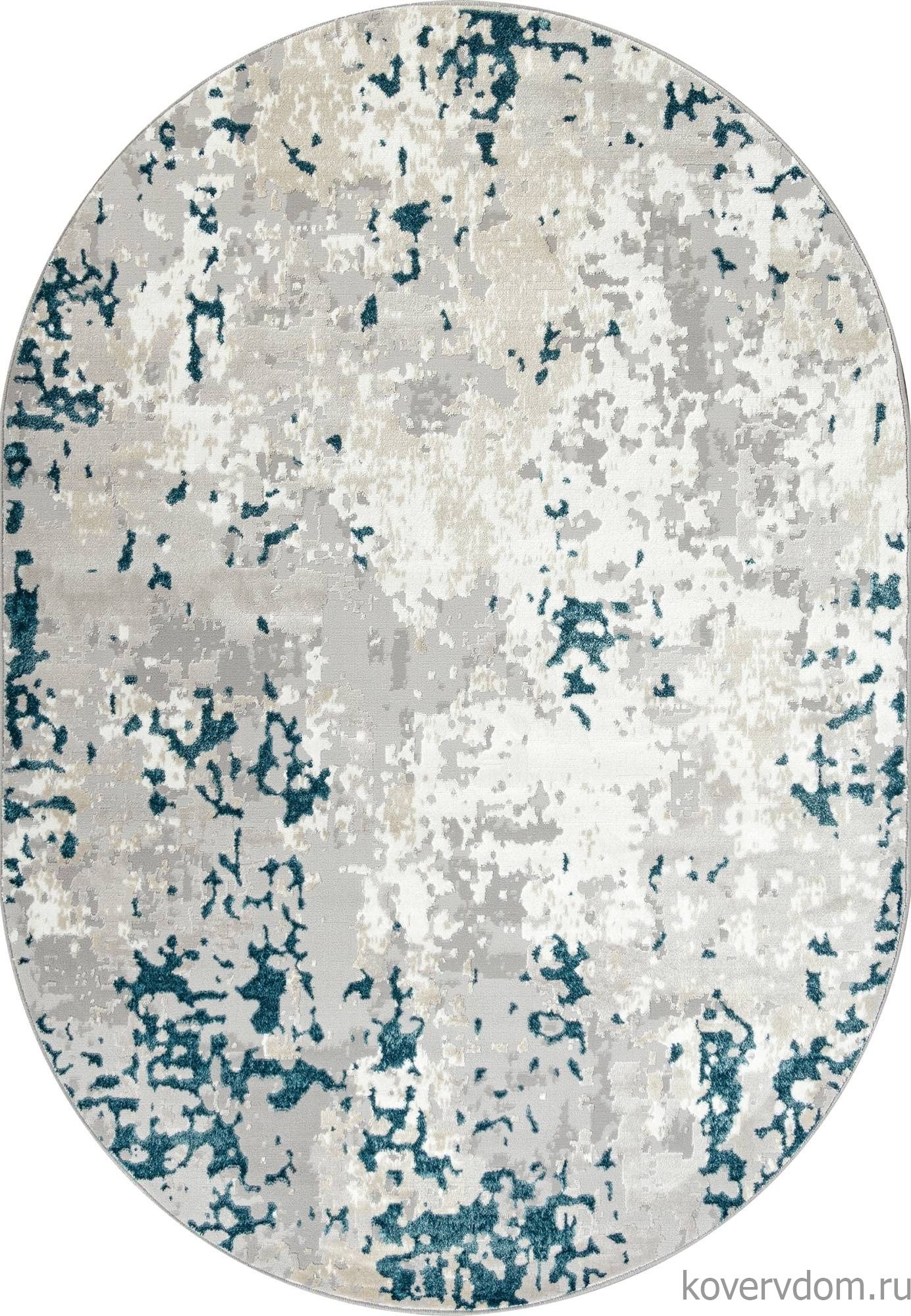 Ковер PALERMO F283 GRAY Овал