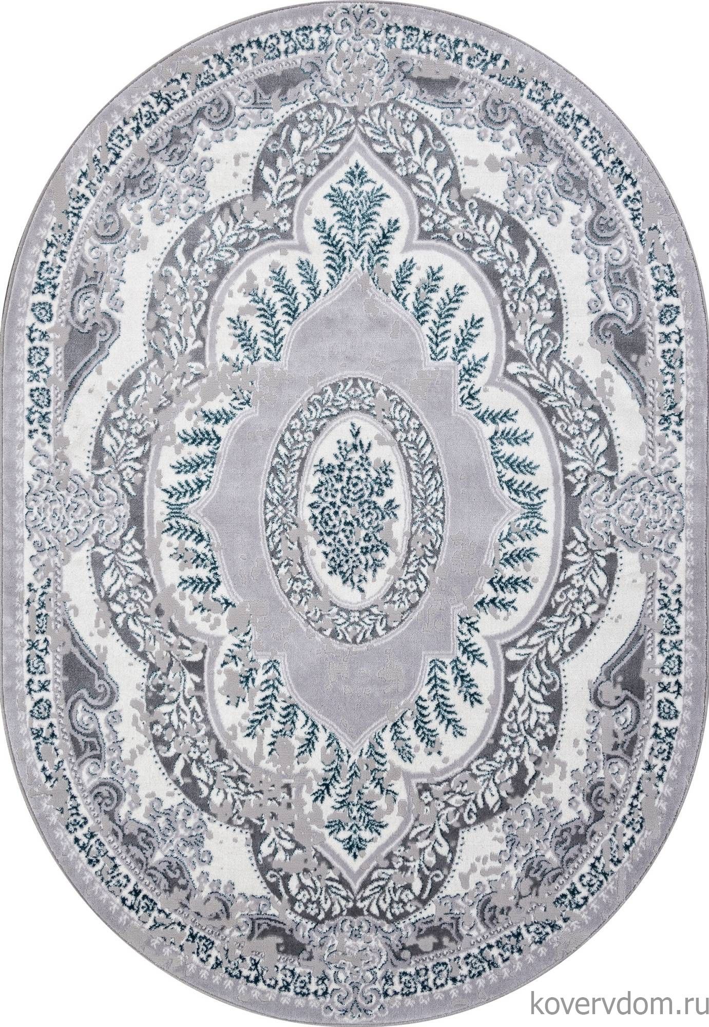 Ковер PALERMO F290 GRAY Овал Ковер PALERMO F290 GRAY Овал