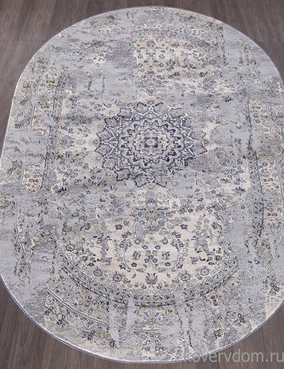 Ковер MARDAN 5106A COKEN D.GREY / BLUE Овал Ковер MARDAN 5106A COKEN D.GREY / BLUE Овал