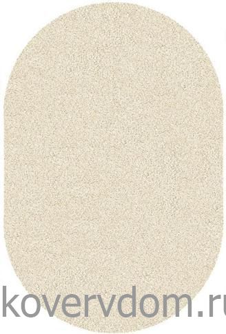 Ковер фризе JAZZY BASIC cream  ОВАЛ  Ковер фризе JAZZY BASIC cream  ОВАЛ