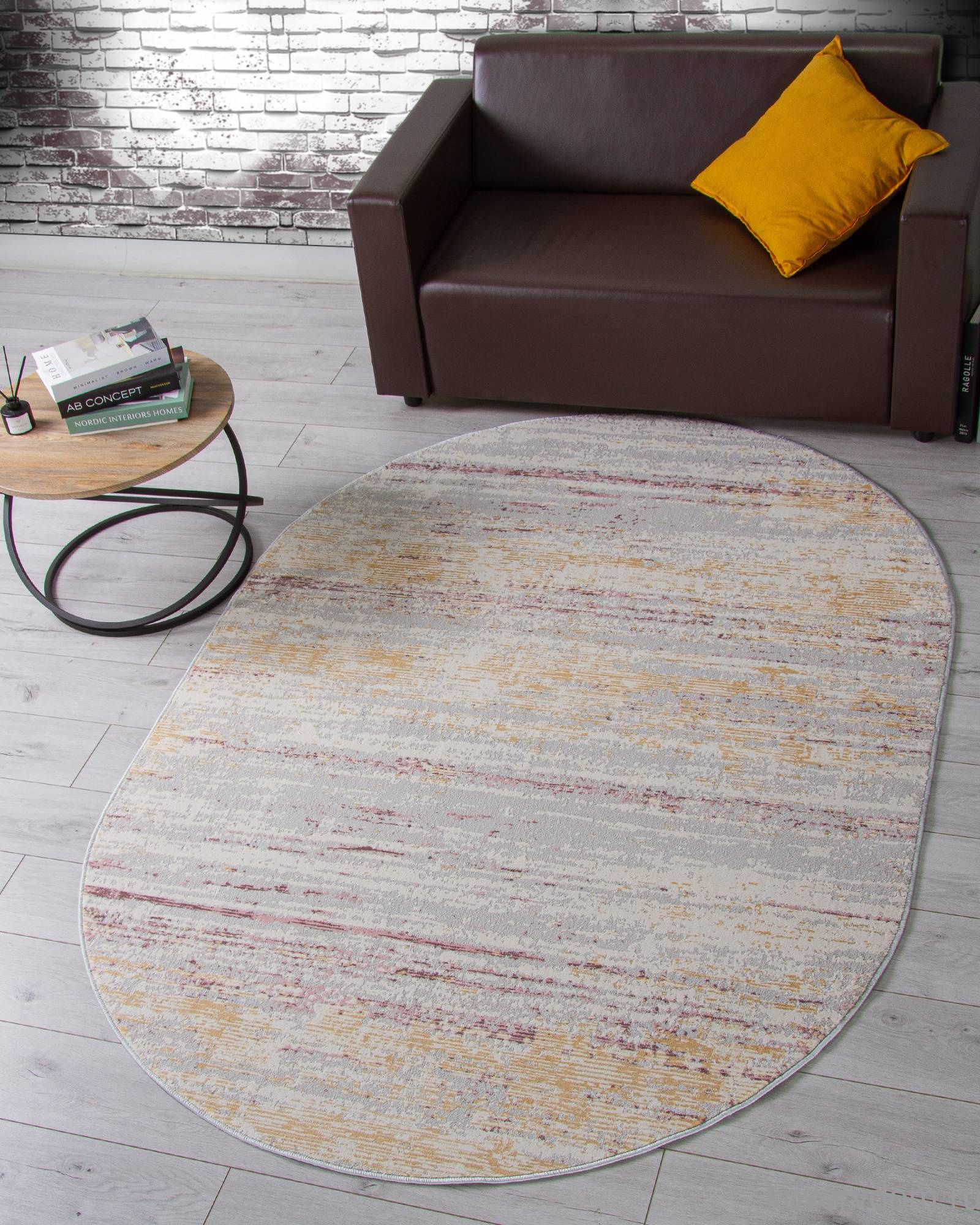 Ковер ZUMMA F026 PINK Овал Ковер ZUMMA F026 PINK Овал