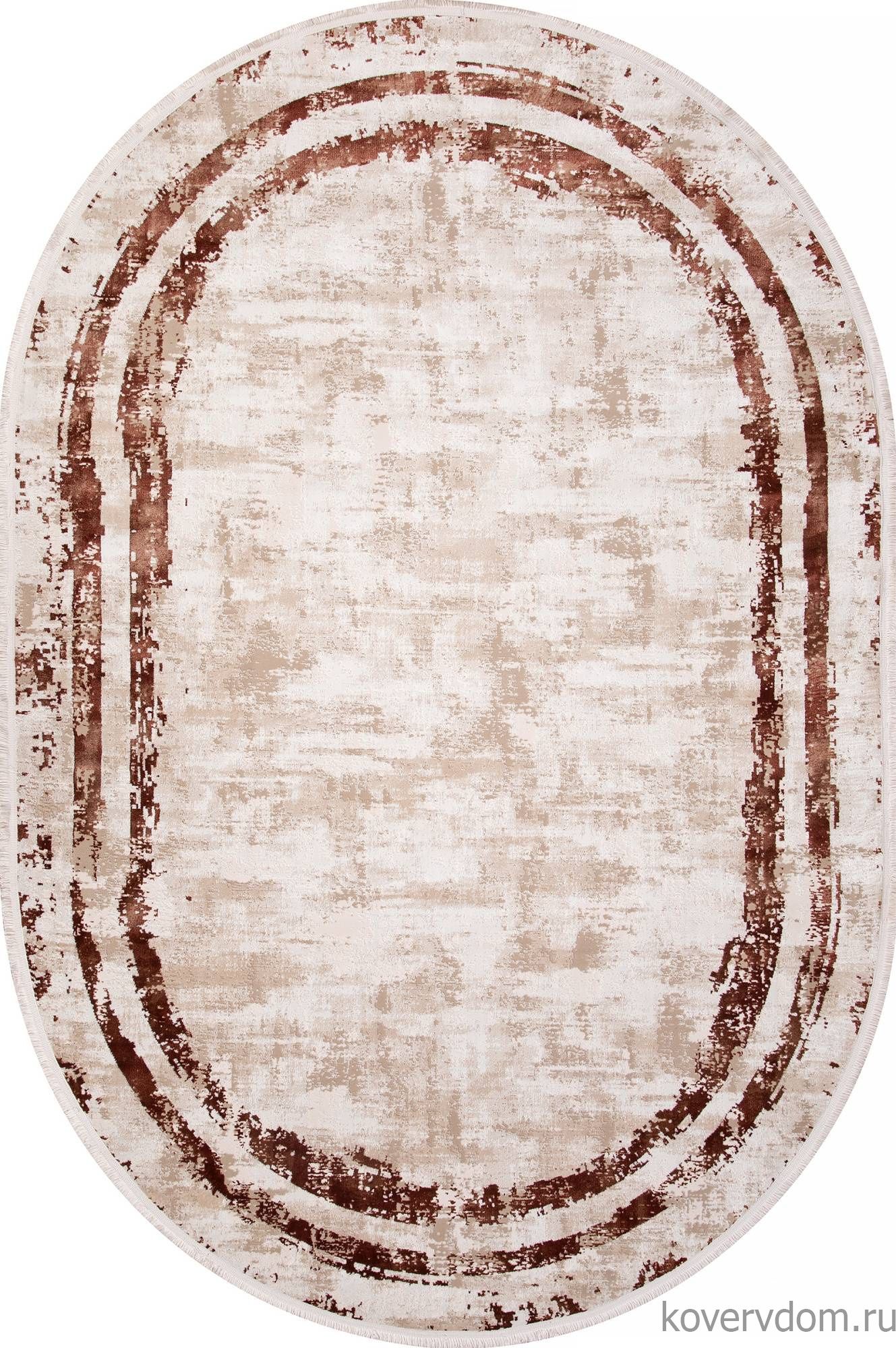 Ковер LISSABON SI053K BROWN / BROWN Овал
