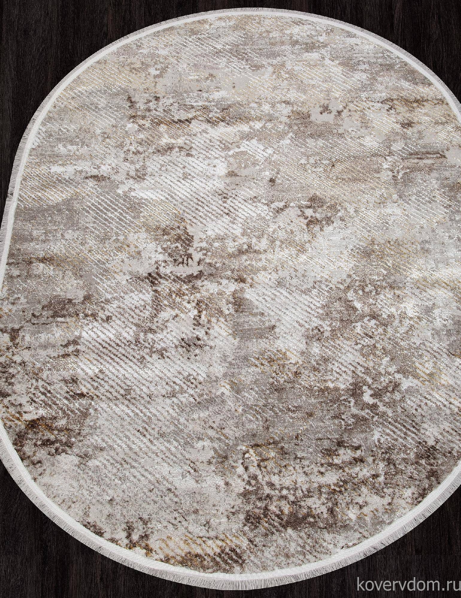 Ковер AJMAL LP 286 CREAM / BROWN Овал Ковер AJMAL LP 286 CREAM / BROWN Овал