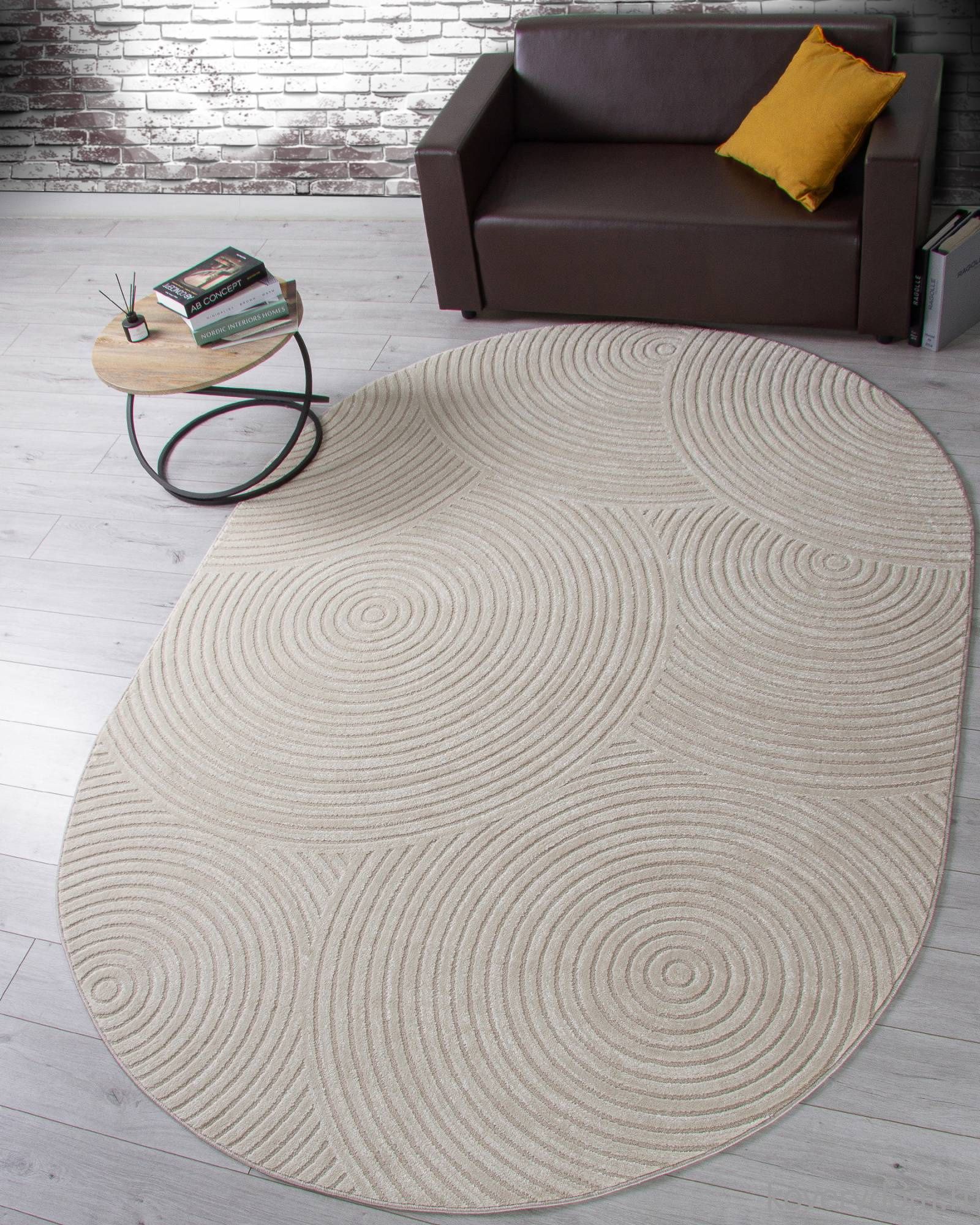 Ковер DIOS-A F410 LIGHT CREAM Овал Ковер DIOS-A F410 LIGHT CREAM Овал