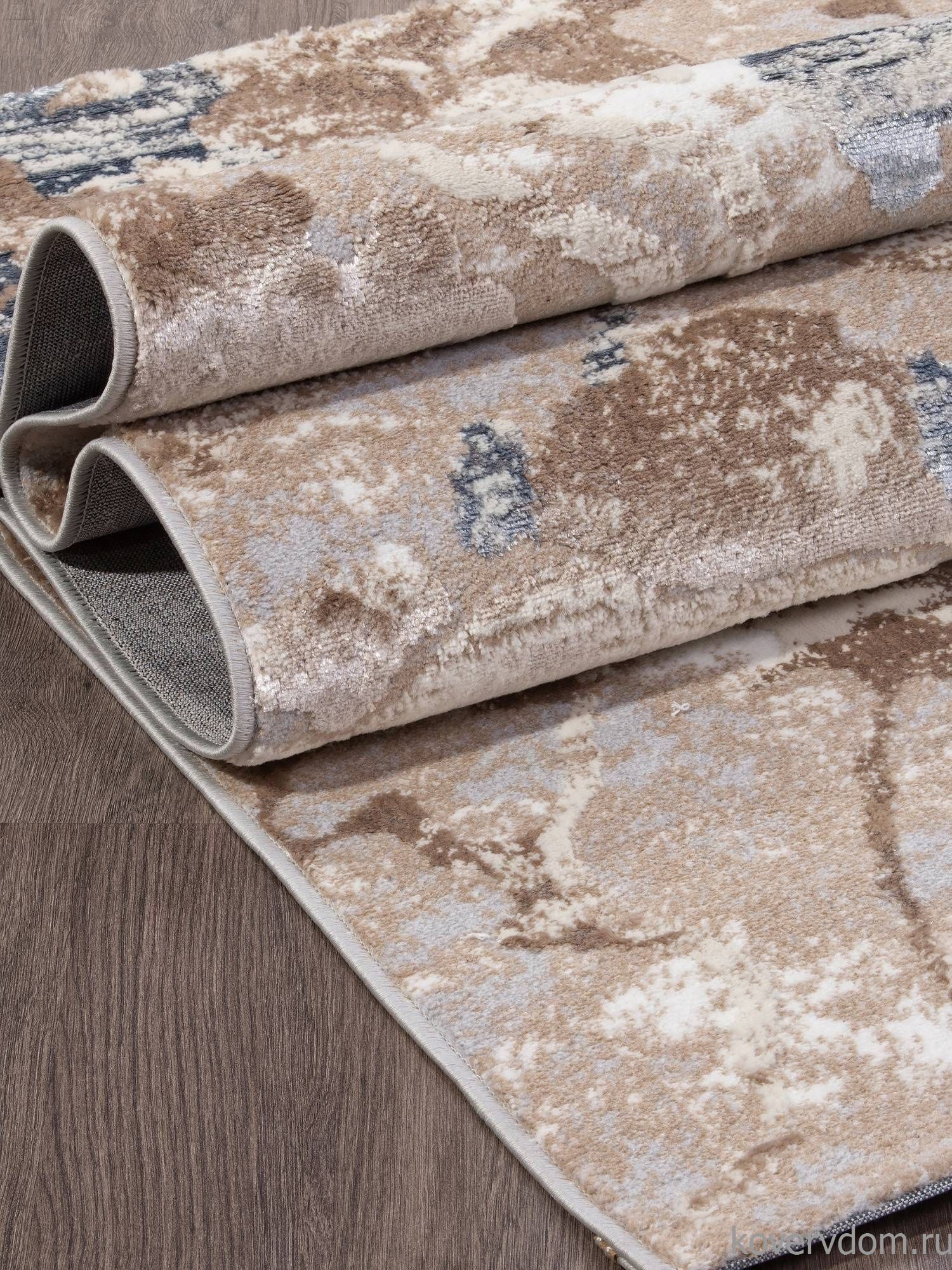 Ковер PERU D070B CREAM SHIRINK / BLUE FDY