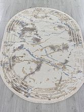 Ковер из Турции серый MOSSO 27243A GRY / NAVY Овал