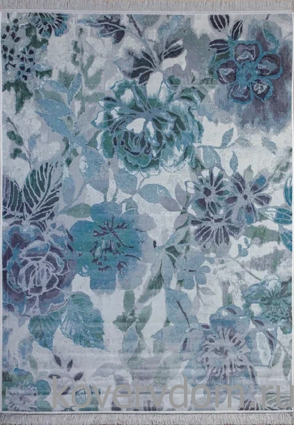 Ковер из вискозы и хлопка с цветами ROYAL PALACE 2020 R 17006 6767