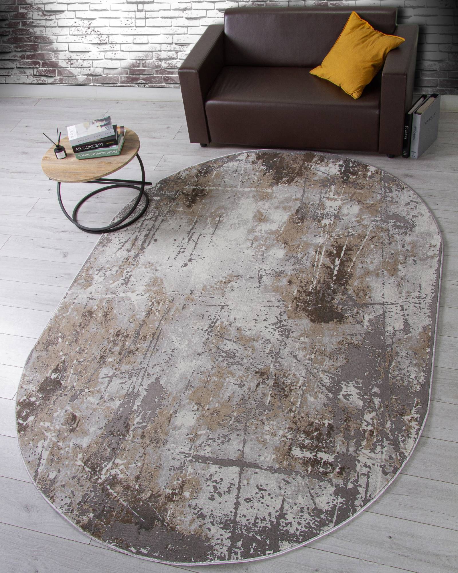 Ковер GRAFF 3433 GRAY-BEIGE Овал Ковер GRAFF 3433 GRAY-BEIGE Овал