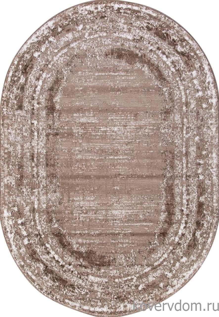 Ковер MARDAN 1280A VIZON SHRINK / BROWN Овал Ковер MARDAN 1280A VIZON SHRINK / BROWN Овал