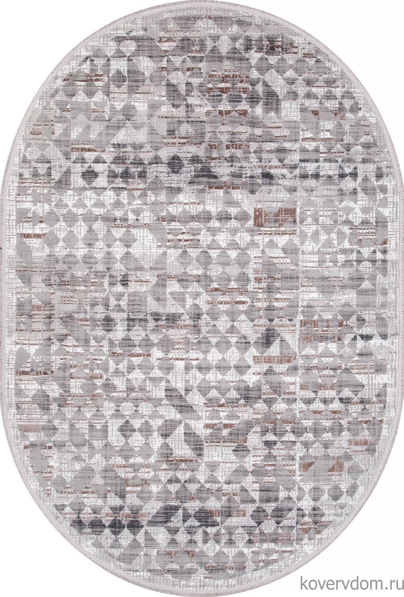 Ковер MODA 1450 ACIK GRI Овал Ковер MODA 1450 ACIK GRI Овал