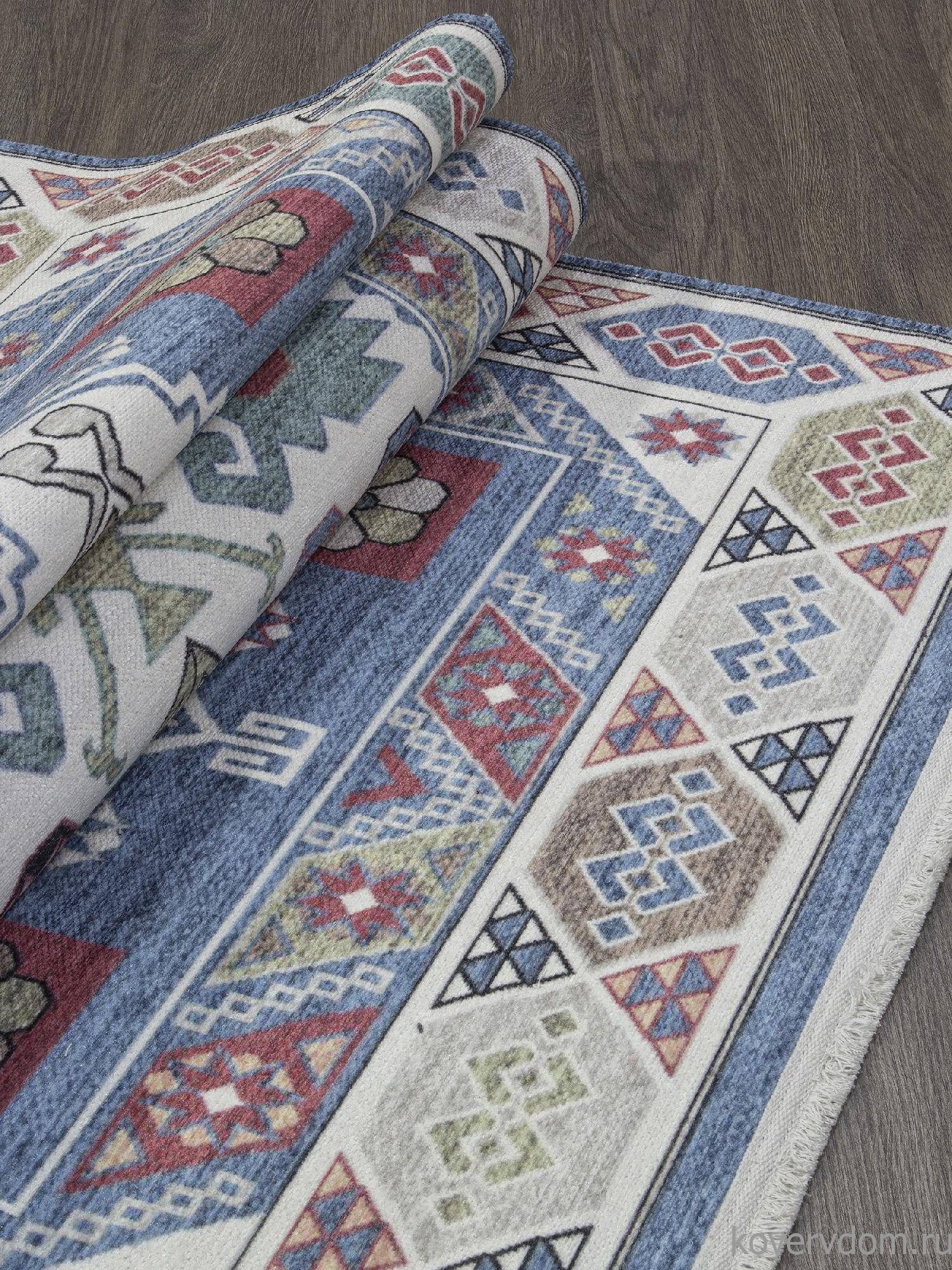 Ковер LOTUS AB150A СИНИЙ / КРЕМОВЫЙ