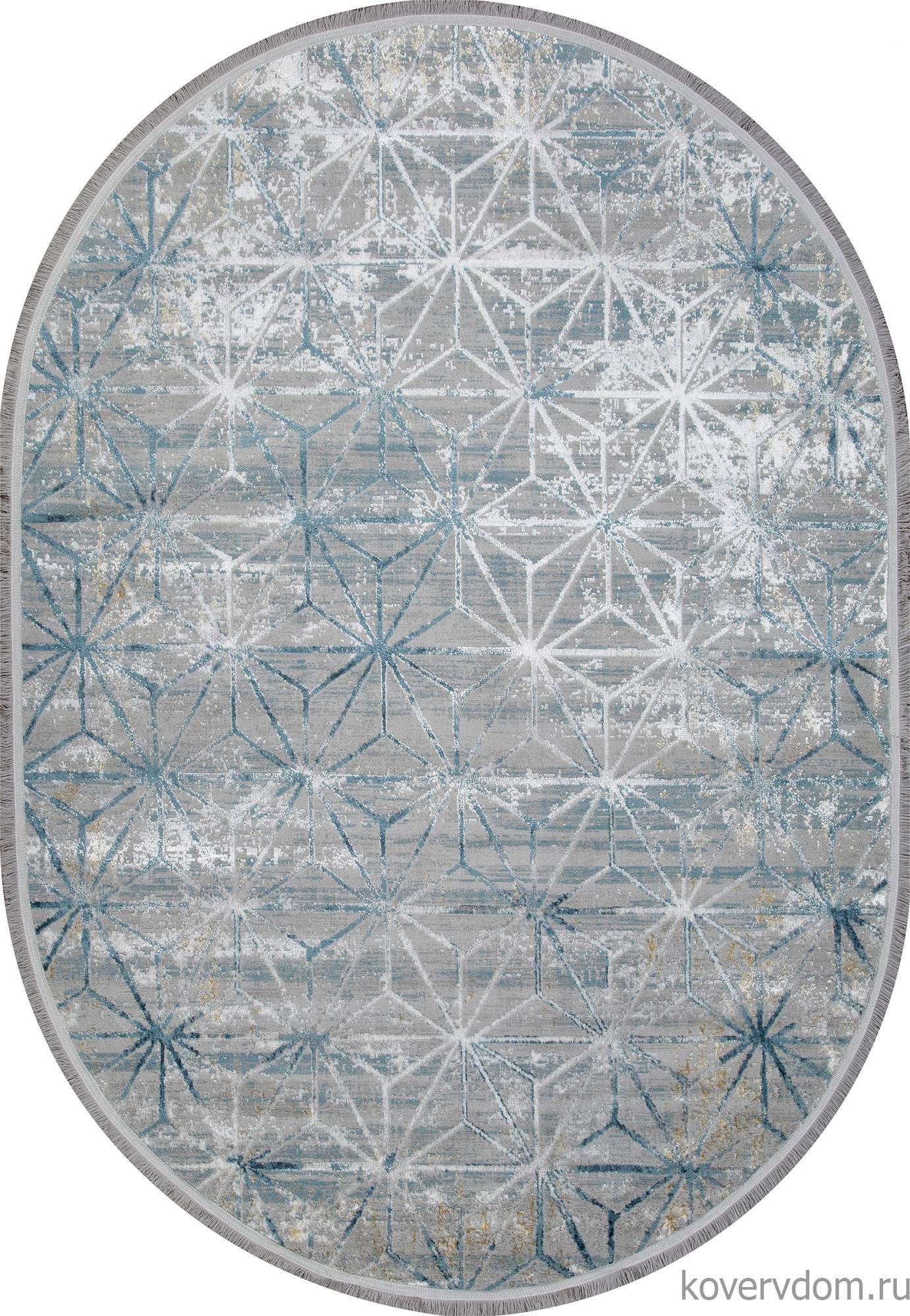 Ковер AJMAL LP 320 GREY / BLUE Овал Ковер AJMAL LP 320 GREY / BLUE Овал