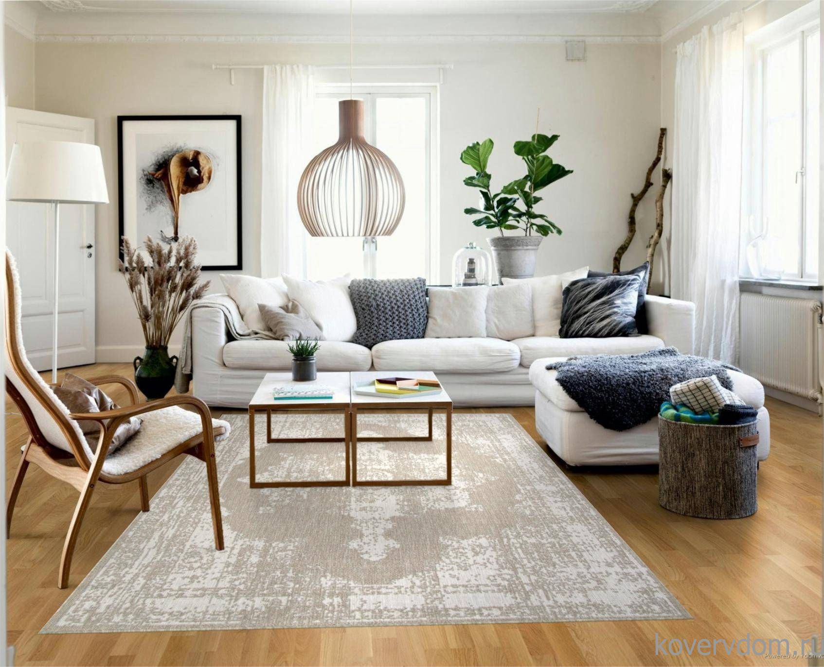 Ковер-циновка KAIR S129 BEIGE