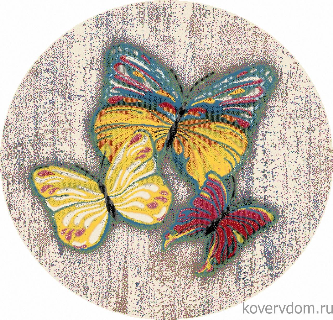 Ковер RIO C064 PINK-MULTICOLOR Круг Ковер RIO C064 PINK-MULTICOLOR Круг