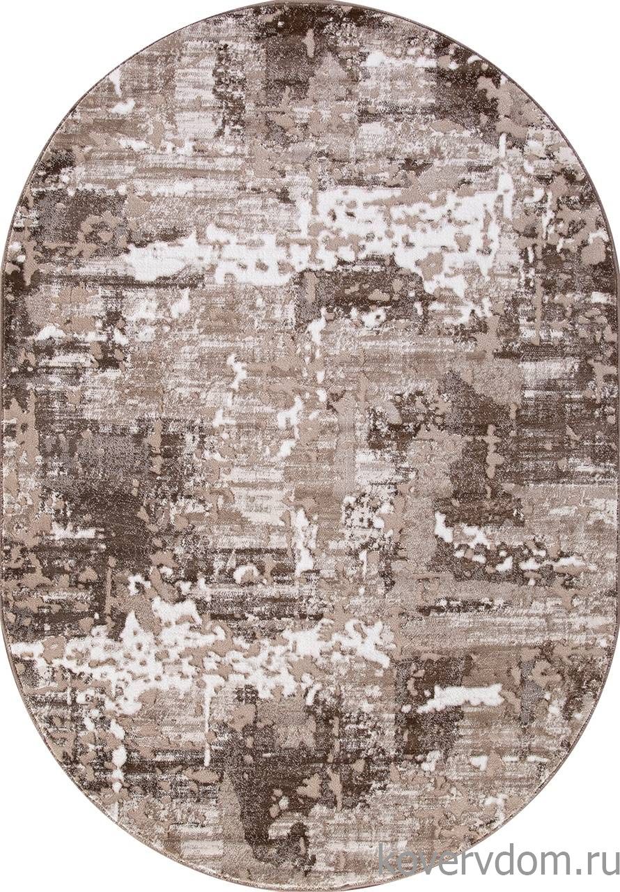 Ковер MARDAN 1232A VIZON SHRINK / BROWN Овал Ковер MARDAN 1232A VIZON SHRINK / BROWN Овал